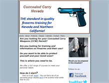 Tablet Screenshot of concealedcarrynevada.com